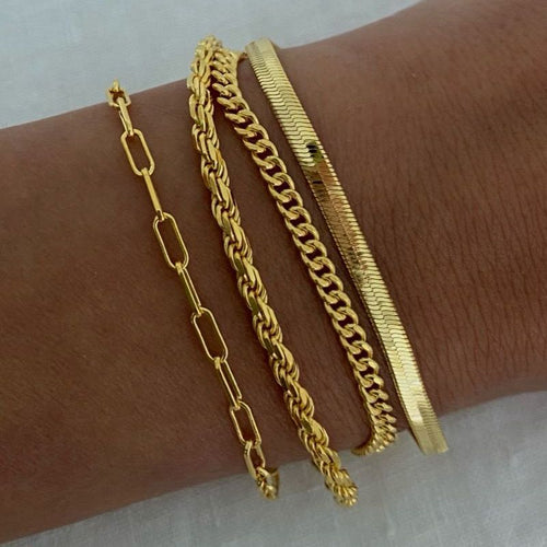 Aurea 18K Gold Plated Zircon bracelet