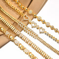 Classic Style Geometric Copper Zircon Bracelet