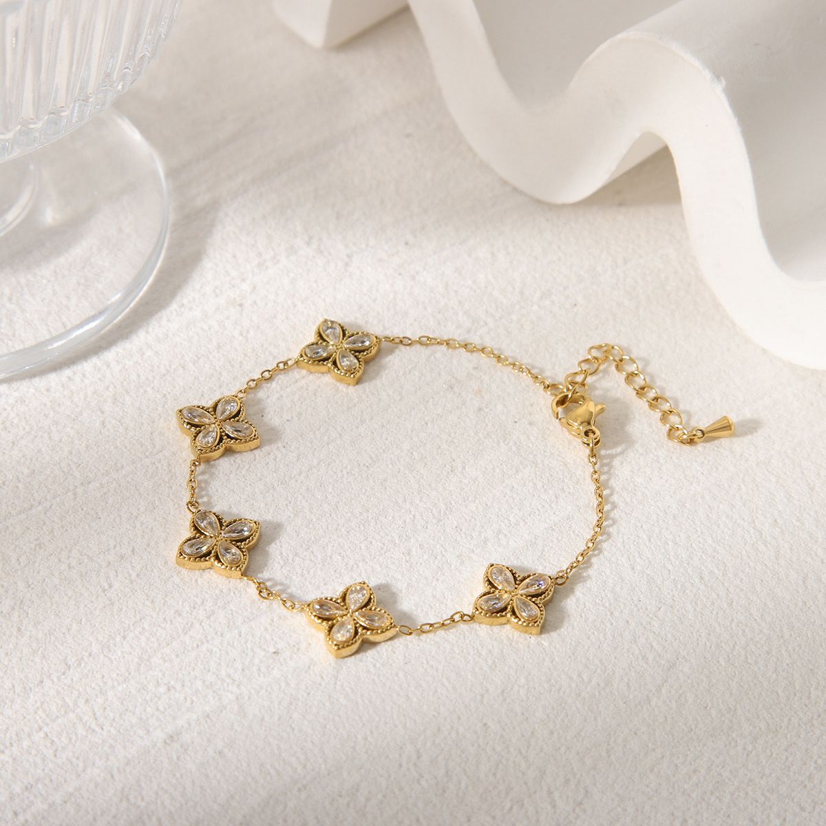 Ever Petal Stainless Steel 18K gold plated bracelet