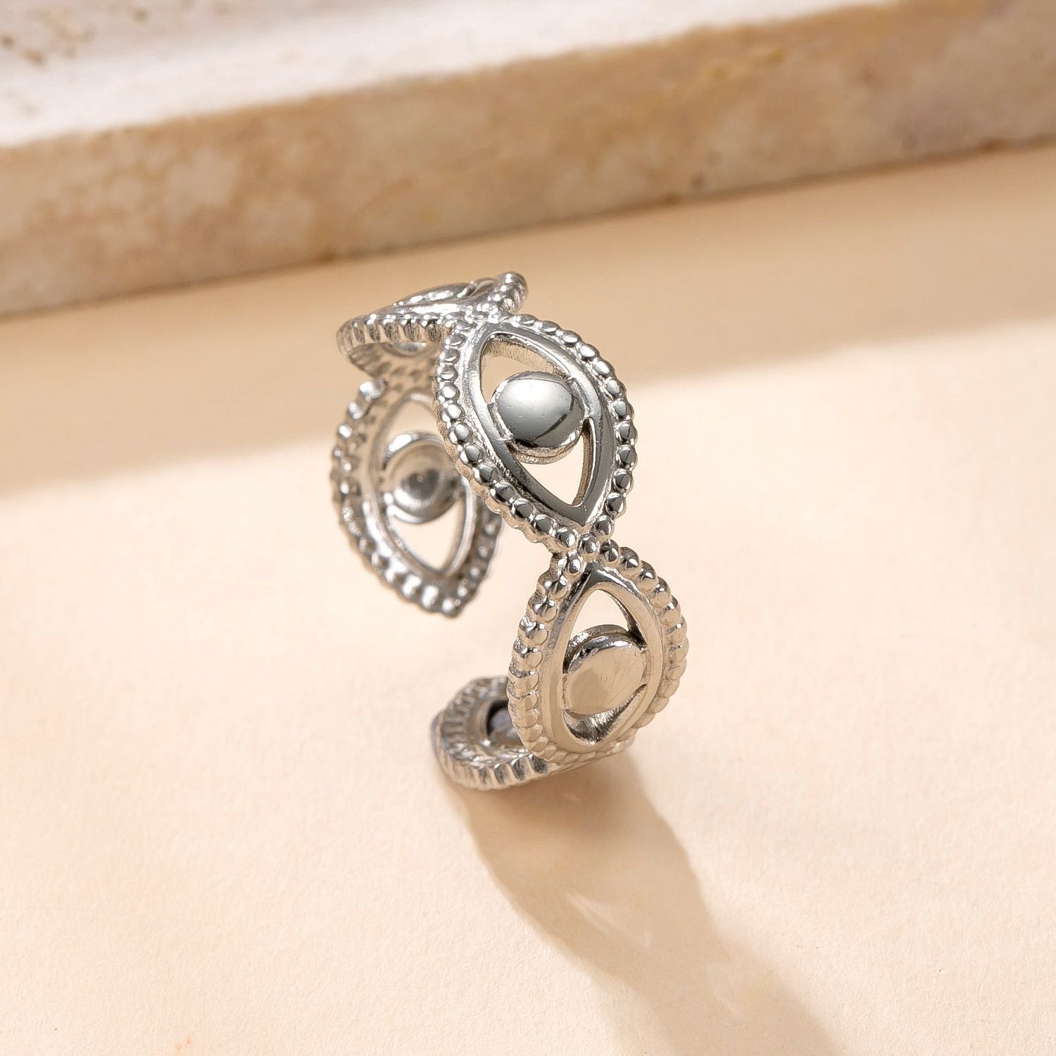 Garden Glow Ring silver