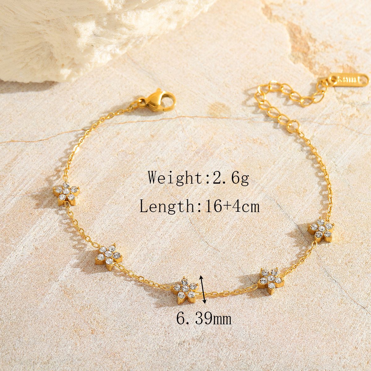 Goldora 18K Gold Plated Zircon bracelet