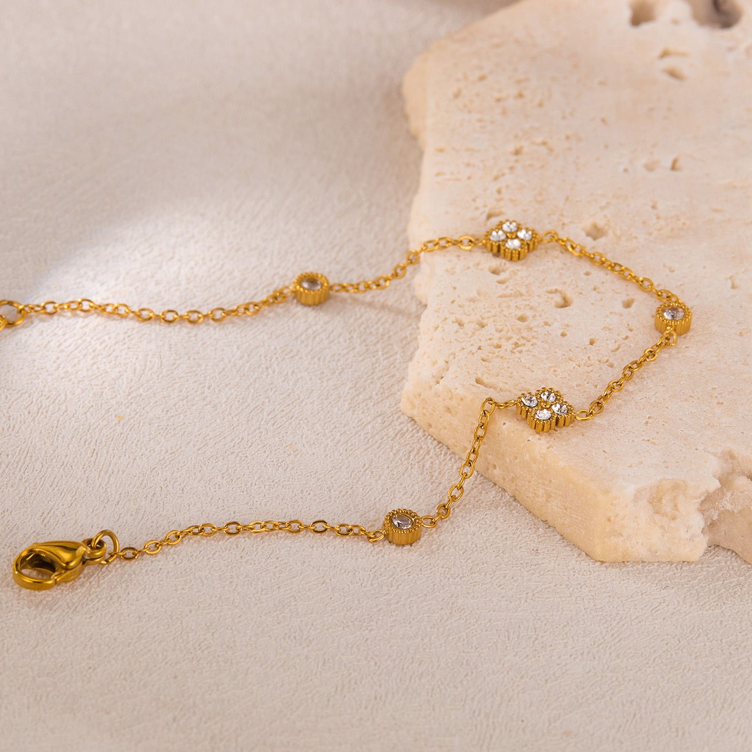 Lunelle 18K Gold Plated Zircon bracelet