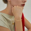 Twisted Chain Bracelet 2mm wide 18K Gold Plated  Bracelets